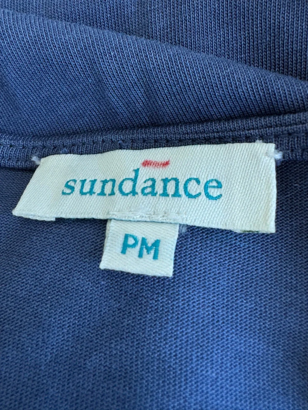 Sundance Blue Always Right Faux Wrap Knit Dress Women Medium Petite Modal Soft‎